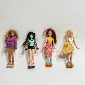 Lot of 4 Mattel My Scene Mini Dolls 2004 McDonalds Happy Meal Toys Barbie